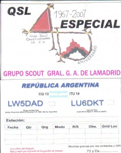 QSL 40° Aniversario 