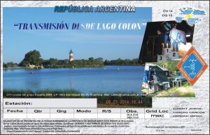 Lago COLON (Bs.As.) DLA: 23D y DSH: 31D