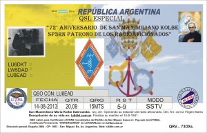 QSL ESP. M.KOLBES 2014